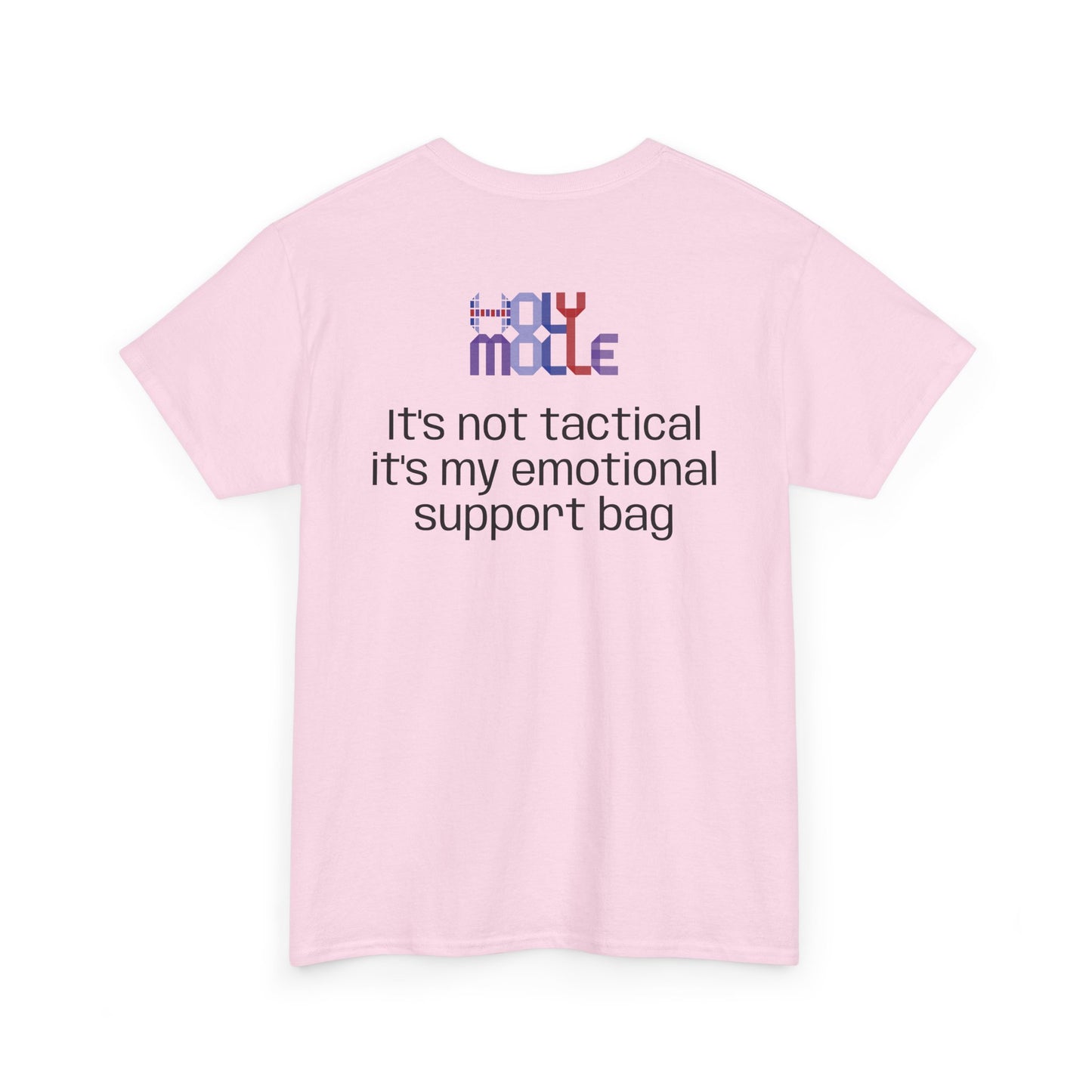 HolyMolle - Unisex Heavy Cotton Tee with Funny Quotes - E-Support Bag