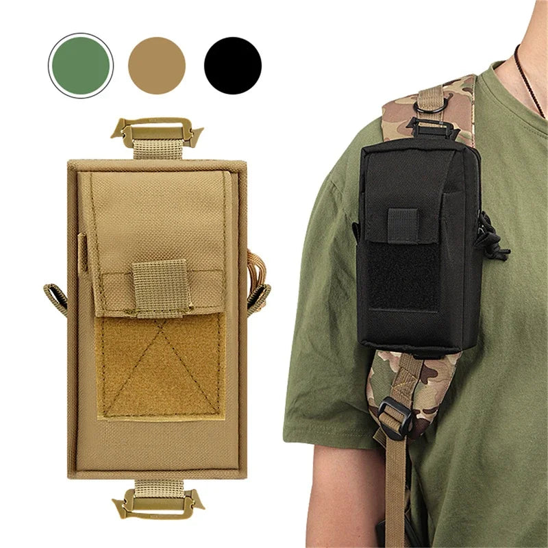 Backpack Shoulder Strap Bag Molle Pouch Sports Tool Phone Holder Outdoor Hiking Hunting Accessories Waist Pack