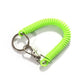 New Spiral Stretch Keychain Elastic Spring Rope Key Ring Metal Carabiner for Outdoor Anti-Lost Phone Spring Key Cord Clasp Hook