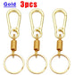 Retractable Spring Key Chain Metal Gourd Buckle Clasp Car Strong Carabiner Hanging Keychain Simple Elastic Climbing Hook Keyring