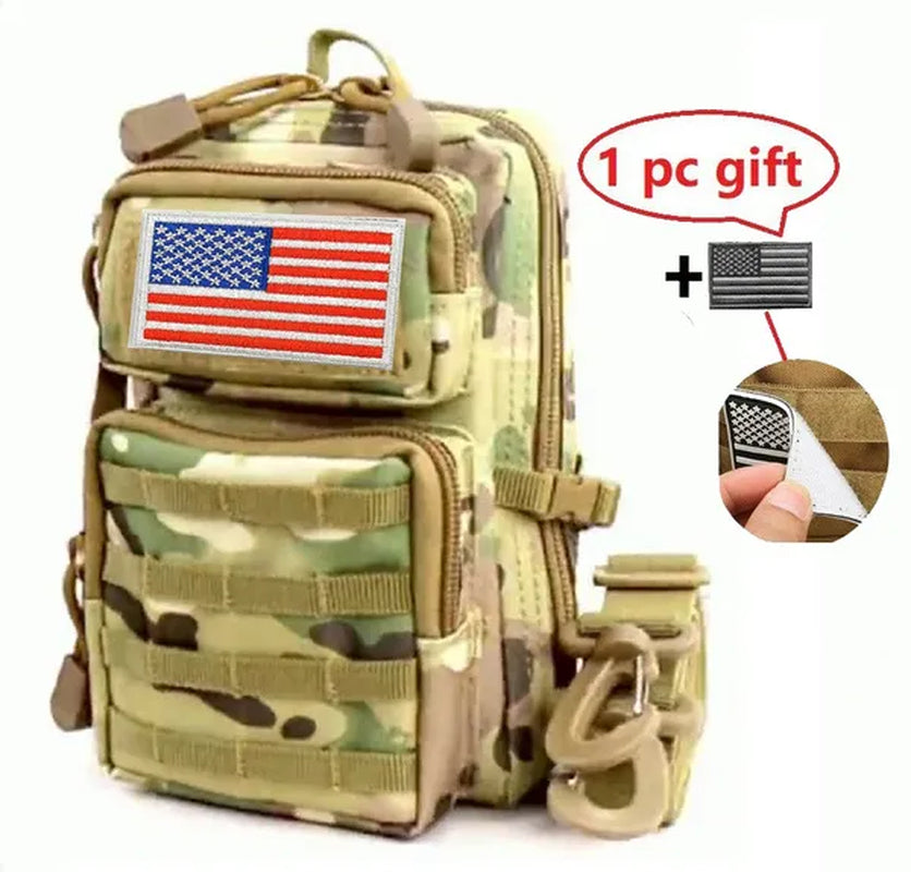 Little Bags Waterproof Outdoor  Molle Waist Bag Hiking Travelling - Mini Waist Packs Shoulder Hunting Bags