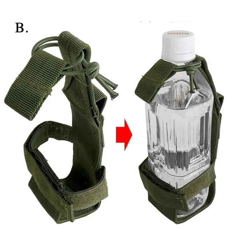 2023 New Molle Water Bottle Pouch Bag Portable Military Outdoor Travel Hiking Water Bottle Holder Kettle Carrier Bag 3 Styles