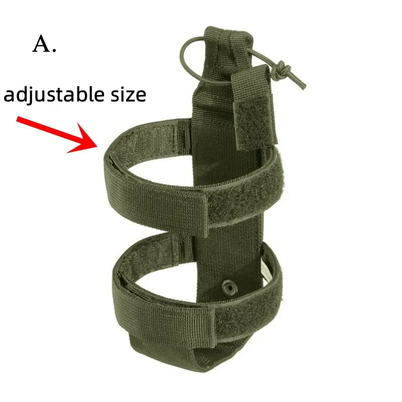 2023 New Molle Water Bottle Pouch Bag Portable Military Outdoor Travel Hiking Water Bottle Holder Kettle Carrier Bag 3 Styles