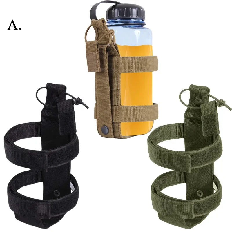 2023 New Molle Water Bottle Pouch Bag Portable Military Outdoor Travel Hiking Water Bottle Holder Kettle Carrier Bag 3 Styles