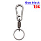 Retractable Spring Key Chain Metal Gourd Buckle Clasp Car Strong Carabiner Hanging Keychain Simple Elastic Climbing Hook Keyring