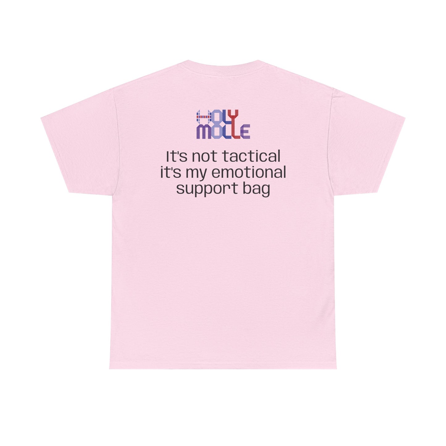 HolyMolle - Unisex Heavy Cotton Tee with Funny Quotes - E-Support Bag