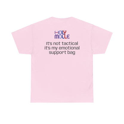 HolyMolle - Unisex Heavy Cotton Tee with Funny Quotes - E-Support Bag