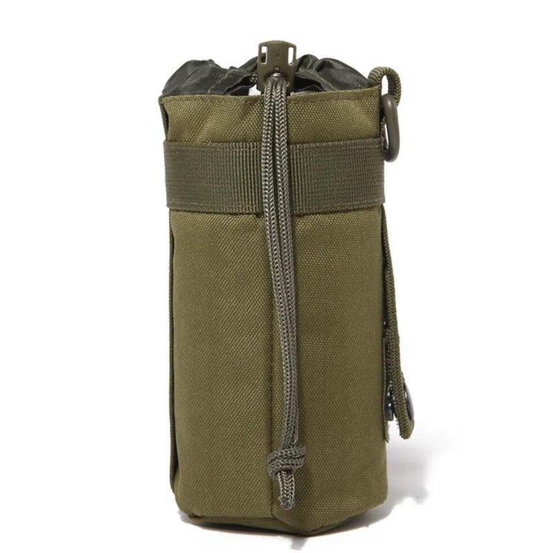 Tactical Molle Water Bottle Bag Military Outdoor Camping Hiking Drawstring Water Bottle Holder Multifunction Bottle Pouch