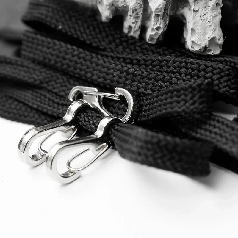 10Pcs Mini SF Spring Backpack Clasps Climbing Carabiners EDC Keychain Camping Bottle Hooks Paracord Tactical Survival Gear