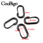 5Pcs Plastic Carabiner D-Ring Locking Buckle Hanging Hook Keychain for Outdoor Molle Tactical Backpack Bags Kering Accessories