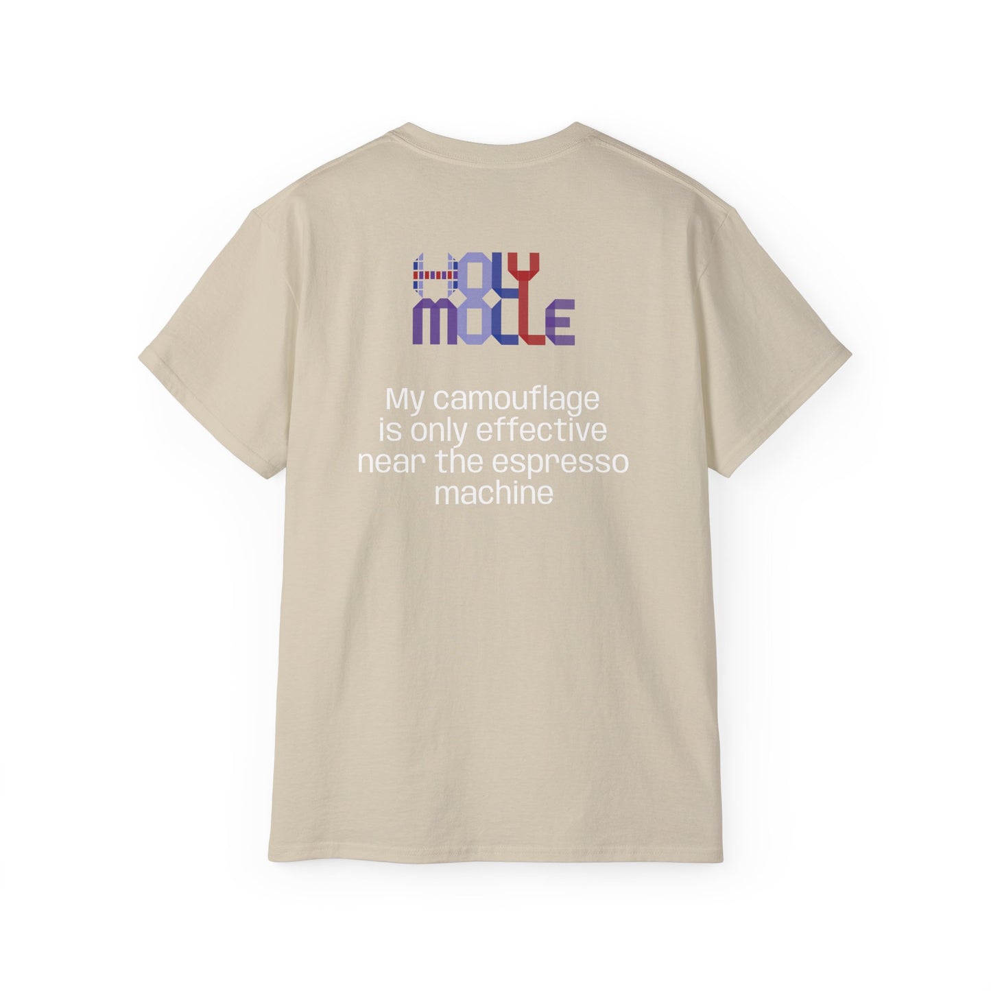 Coffee Lovers Unisex Tee | Fun Camouflage Design, Perfect for Casual Wear, Gift for Baristas, Espresso Enthusiasts, Coffee Lovers
