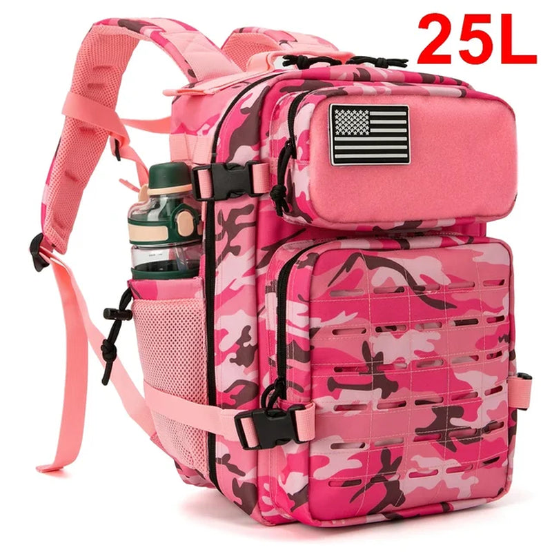 25L Backpack for Women/Men EDC Laser Cut Molle Daypack 