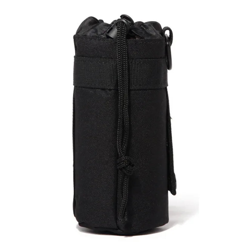 Tactical Molle Water Bottle Bag Military Outdoor Camping Hiking Drawstring Water Bottle Holder Multifunction Bottle Pouch