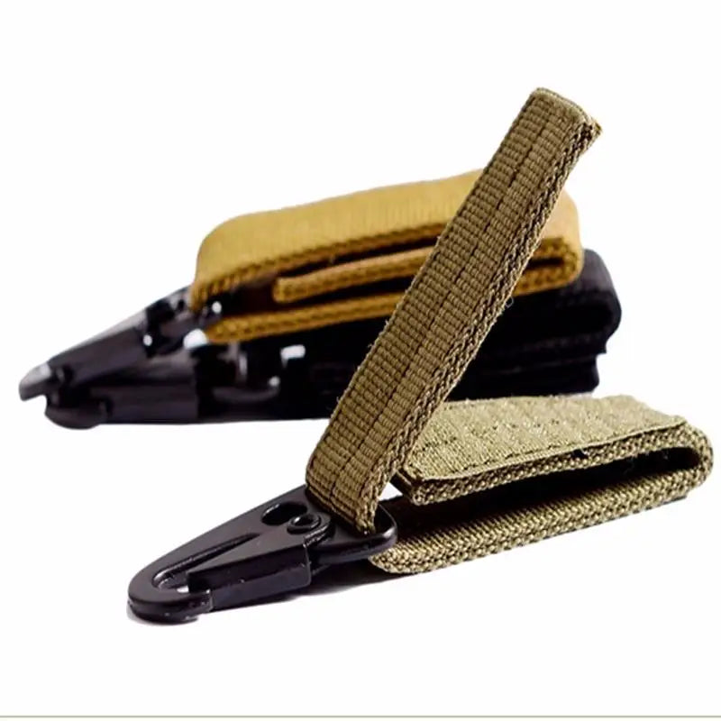 Carabiner High Strength Nylon Key Hook MOLLE Webbing Buckle Hanging System Belt Buckle Hanging Camping Hiking Accessories