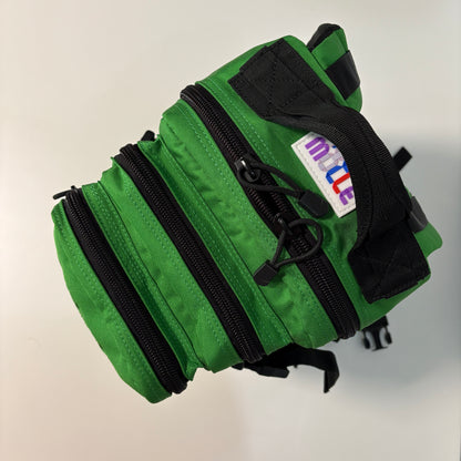 The FOREST Slimline Backpack with Laser Cut Molle in Green- 25L