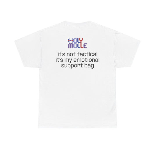 HolyMolle - Unisex Heavy Cotton Tee with Funny Quotes - E-Support Bag
