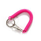 New Spiral Stretch Keychain Elastic Spring Rope Key Ring Metal Carabiner for Outdoor Anti-Lost Phone Spring Key Cord Clasp Hook