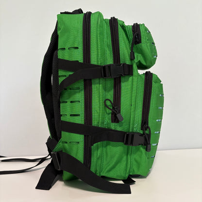 The FOREST Slimline Backpack with Laser Cut Molle in Green- 25L