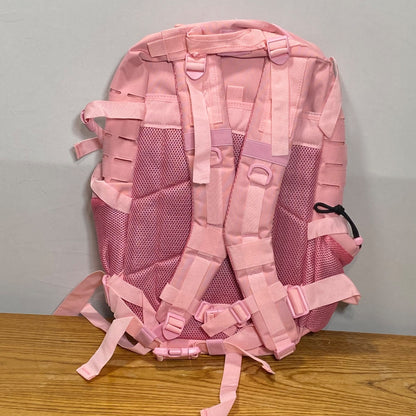 Large Pink 45L Molle Tactical Backpack With Multiple Compartments & Straps