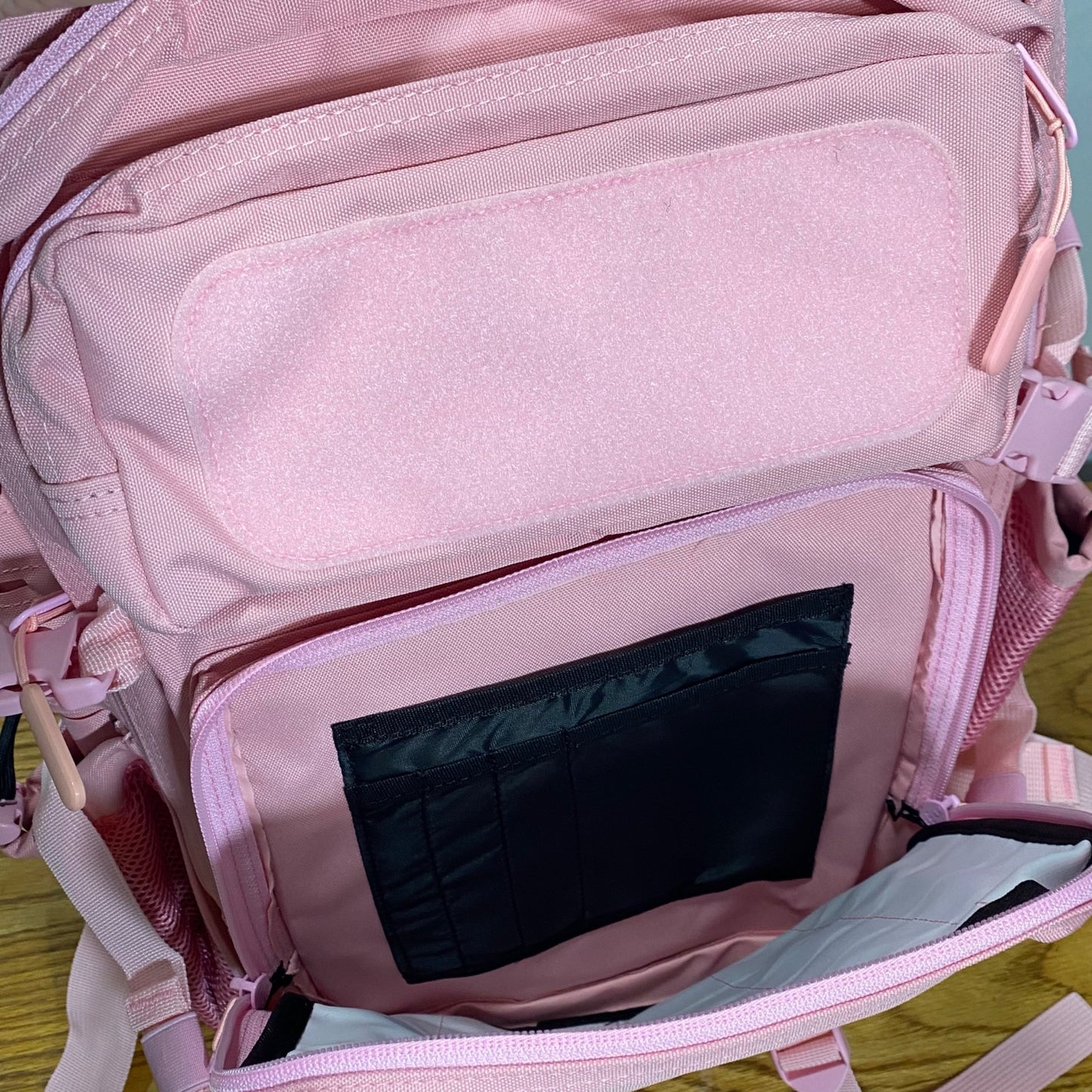 Large Pink 45L Molle Tactical Backpack With Multiple Compartments & Straps