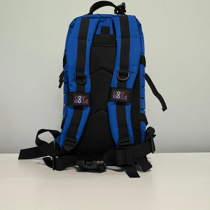 The OCEAN Slimline Backpack with Laser Cut Molle in Blue - 25L