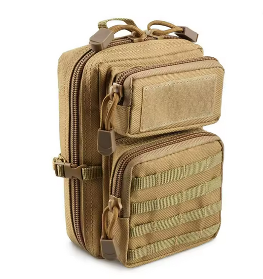 Molle Pack Travel Pouch Hip Waist Bag Khaki