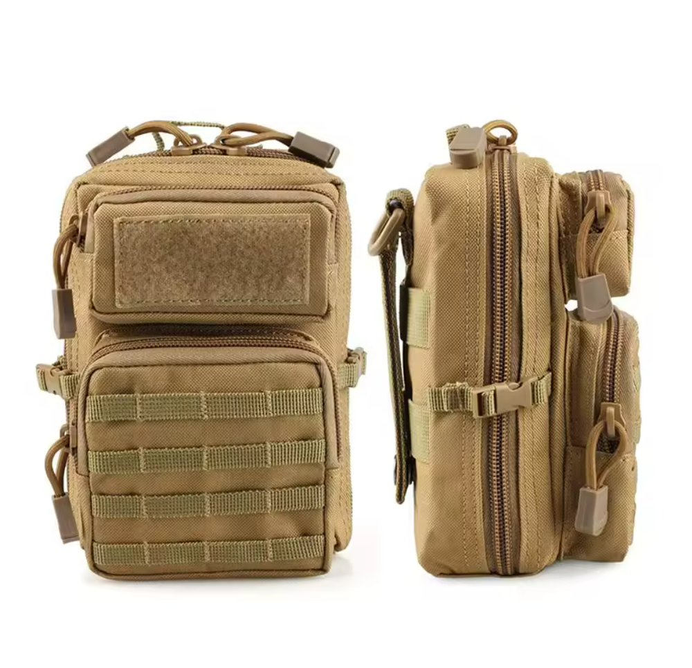 Molle Pack Travel Pouch Hip Waist Bag Khaki