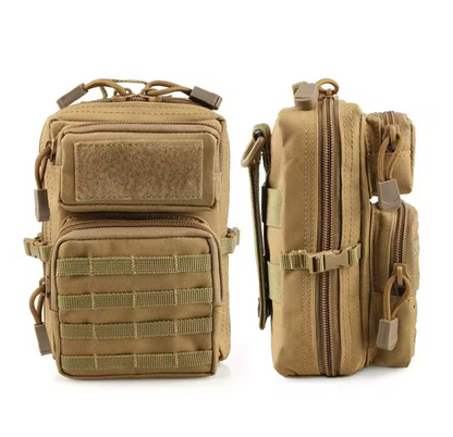 Molle Pack Travel Pouch Hip Waist Bag Khaki