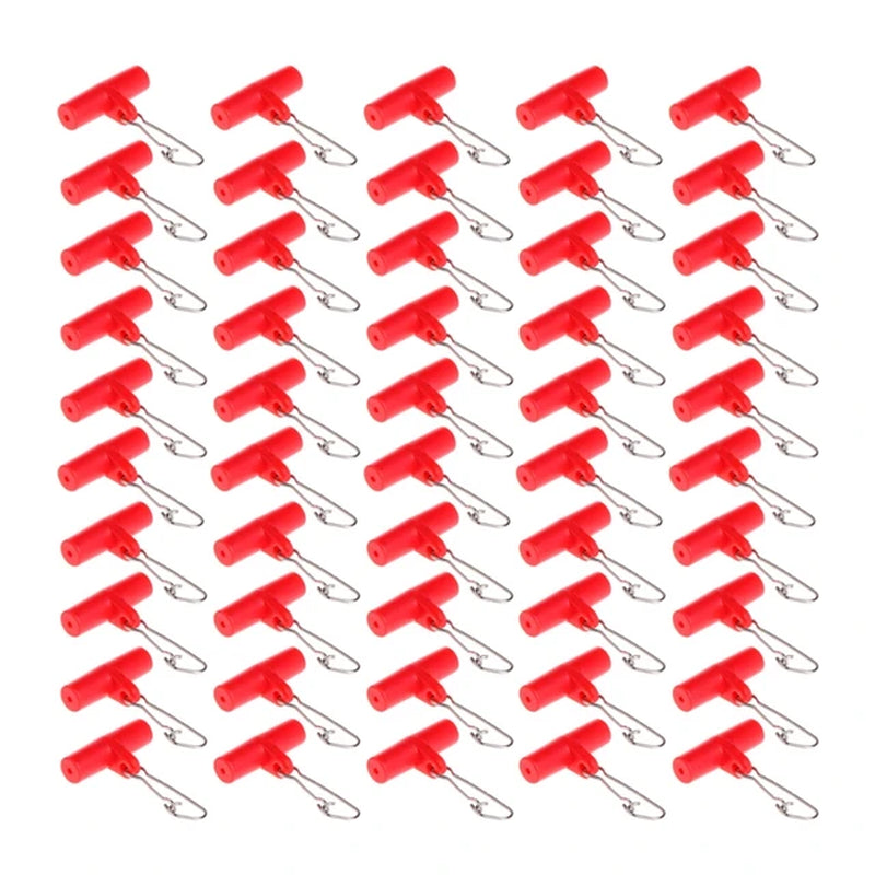 50Pcs Fishing Sinker Slide with for Duo Lock Snap for Braided Line, Heavy Duty Saltwater Sinker Sliders Snap Kit