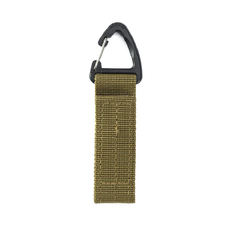 Outdoor Key Chain MOLLE Webbing Triangle Velcro Buckle Special Service Belt Hook