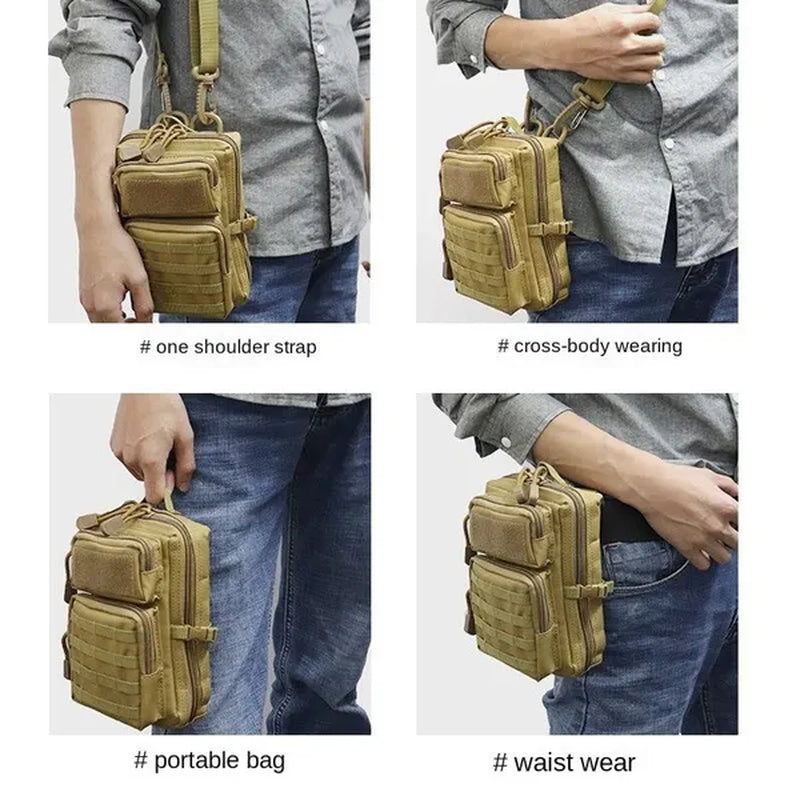 Little Bags Waterproof Outdoor  Molle Waist Bag Hiking Travelling - Mini Waist Packs Shoulder Hunting Bags