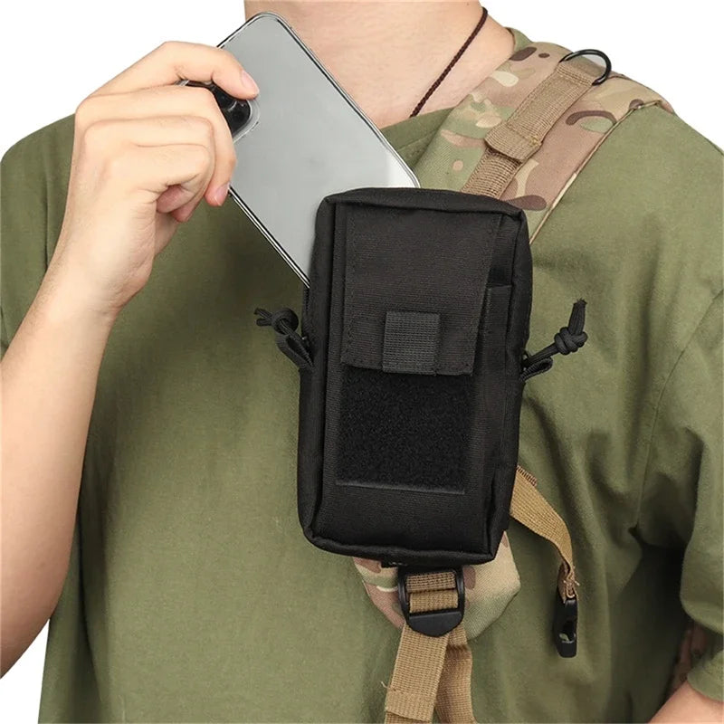 Backpack Shoulder Strap Bag Molle Pouch Sports Tool Phone Holder Outdoor Hiking Hunting Accessories Waist Pack