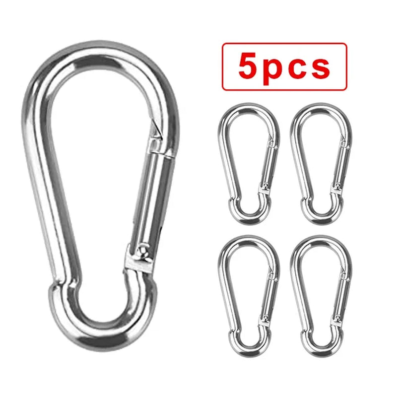 Mini Alloy Spring Carabiner Snap Hook Carabiner Clip Keychain Outdoor Camping Climbing Hiking D-Ring Buckle Tools Keychain