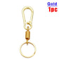 Retractable Spring Key Chain Metal Gourd Buckle Clasp Car Strong Carabiner Hanging Keychain Simple Elastic Climbing Hook Keyring