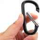 6/24Pcs 3" Carabiner Keychain Clip, Aluminum D-Ring Spring-Loaded Gate Small Keychain Clip Hook for Home, Rv, Fishing, Traveling