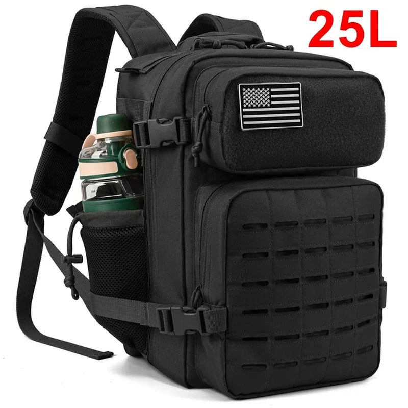 25L Backpack for Women/Men EDC Laser Cut Molle Daypack 