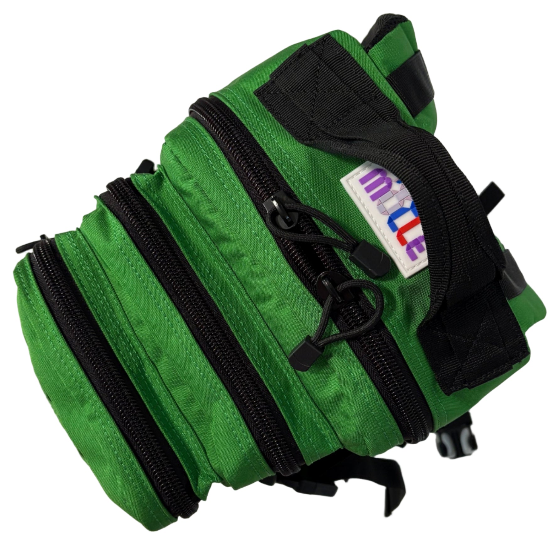 The FOREST Slimline Backpack with Laser Cut Molle in Green- 25L