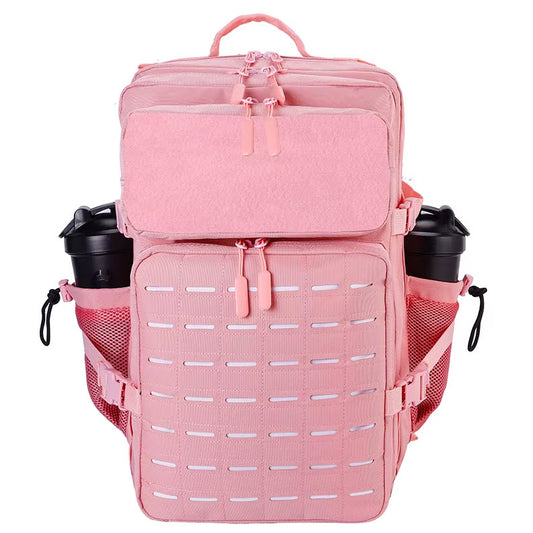 45L Tactical Backpack Molle Bag - Water-Resistant Heavy-Duty Nylon Large - Pink
