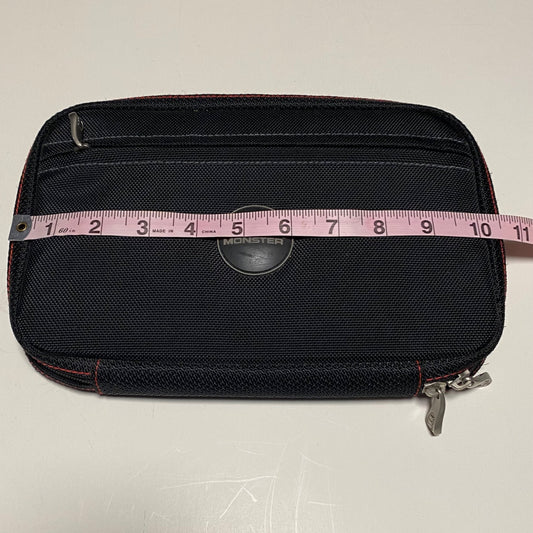 Monster Cable & Tech Organizer Wallet in Black Nylon